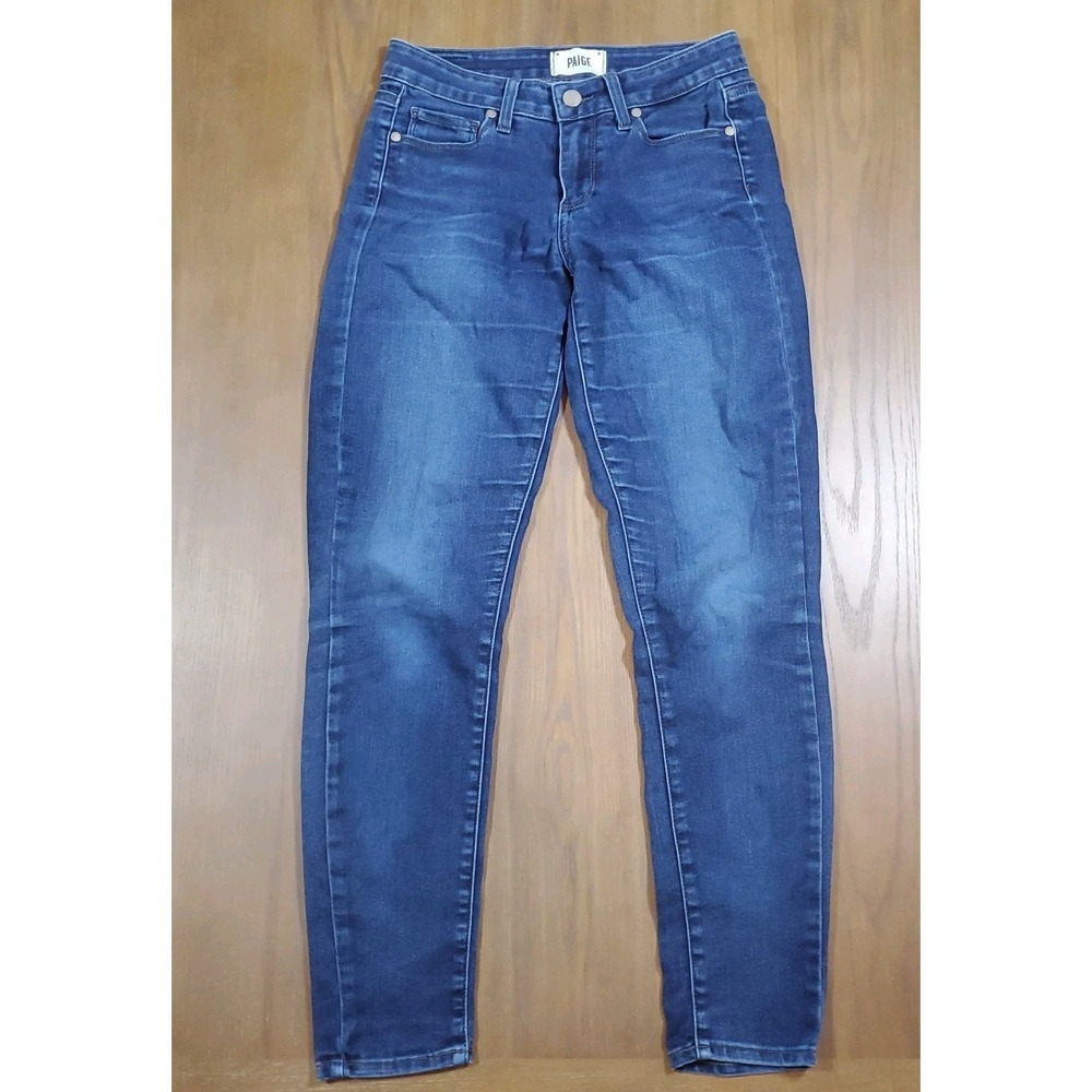 Paige Verdugo Ankle Blue Mid-Rise Skinny Denim Jeans Women's Size 27